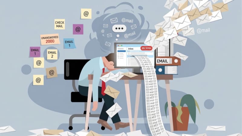 メール処理の負担